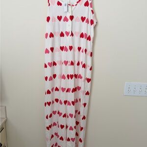 Old Navy Pink and Red Hearts Jump Suit